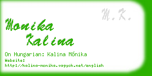 monika kalina business card