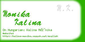 monika kalina business card